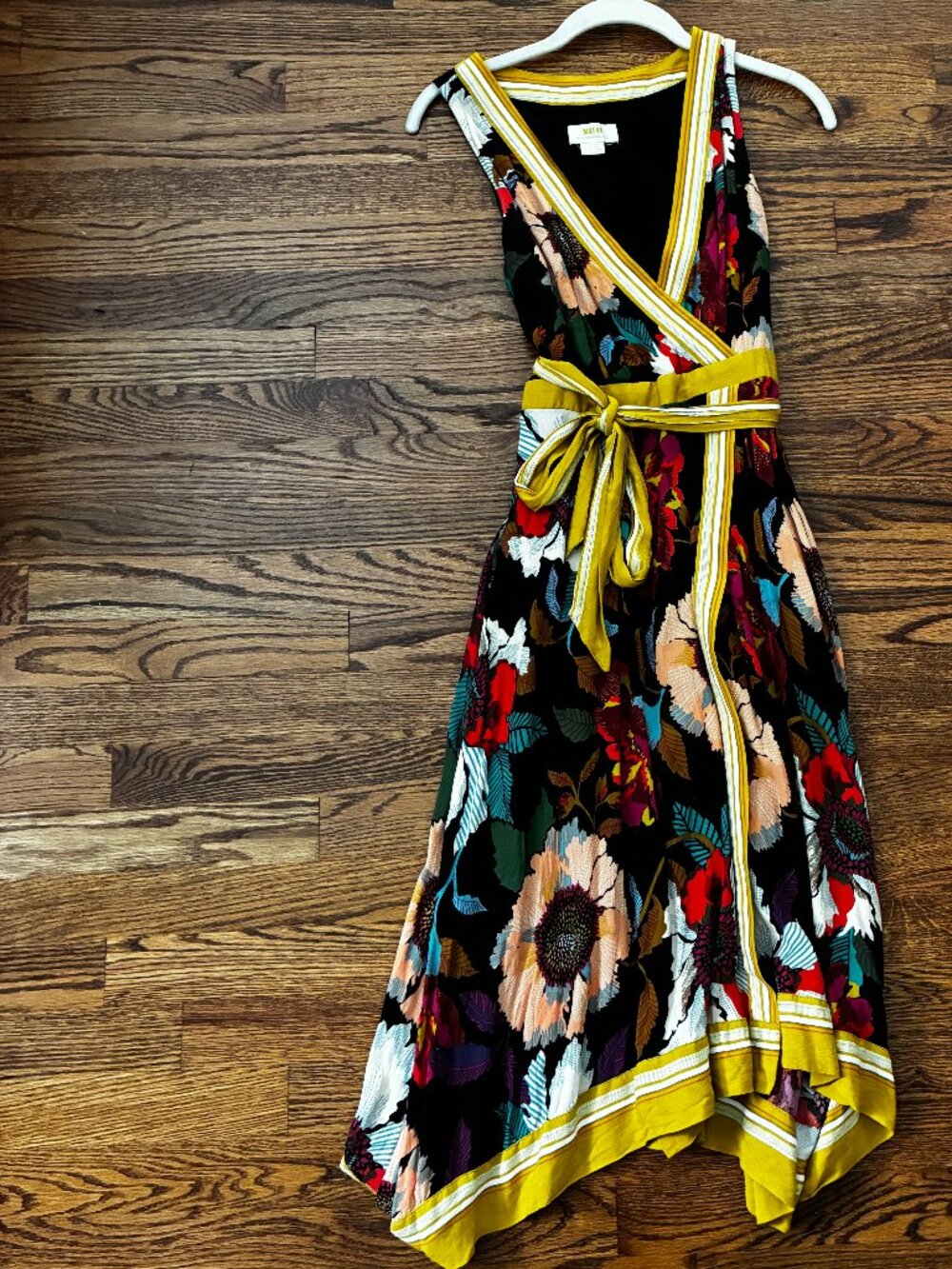 Maeve (Anthropologie) Botanica faux wrap dress